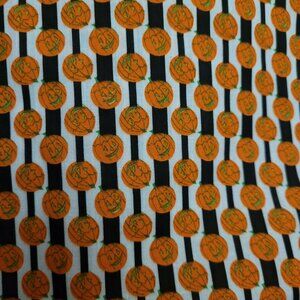 1-3/4 Yards of Jack-o-Lantern Pumpkins Fabric